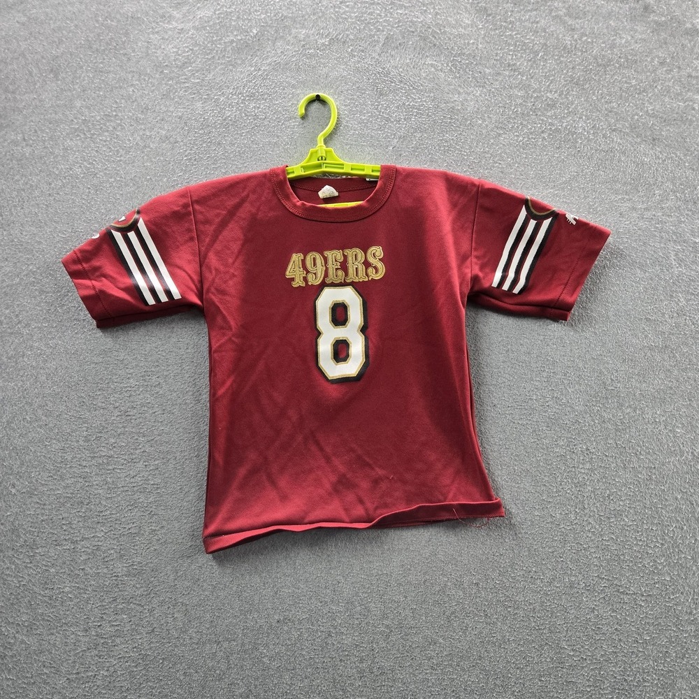 VINTAGE San Francisco 49ers Boy Jersey M Red Hutch‎ Steven Young 8 USA 80s